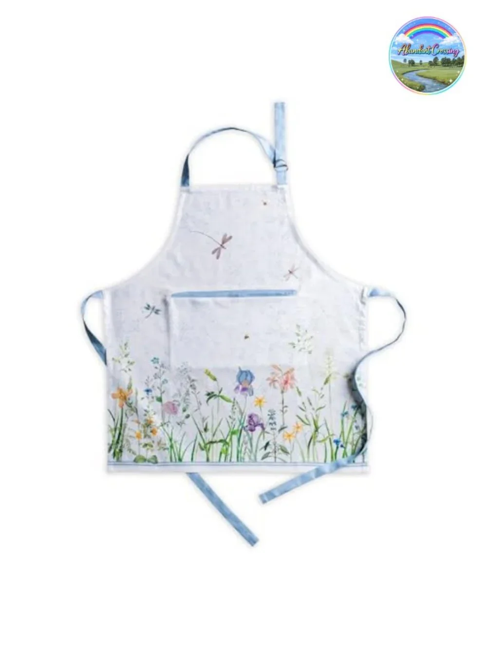 100% Cotton Bib Apron with Pocket, Adjustable Neck, Kitchen, Cooking, Gardening